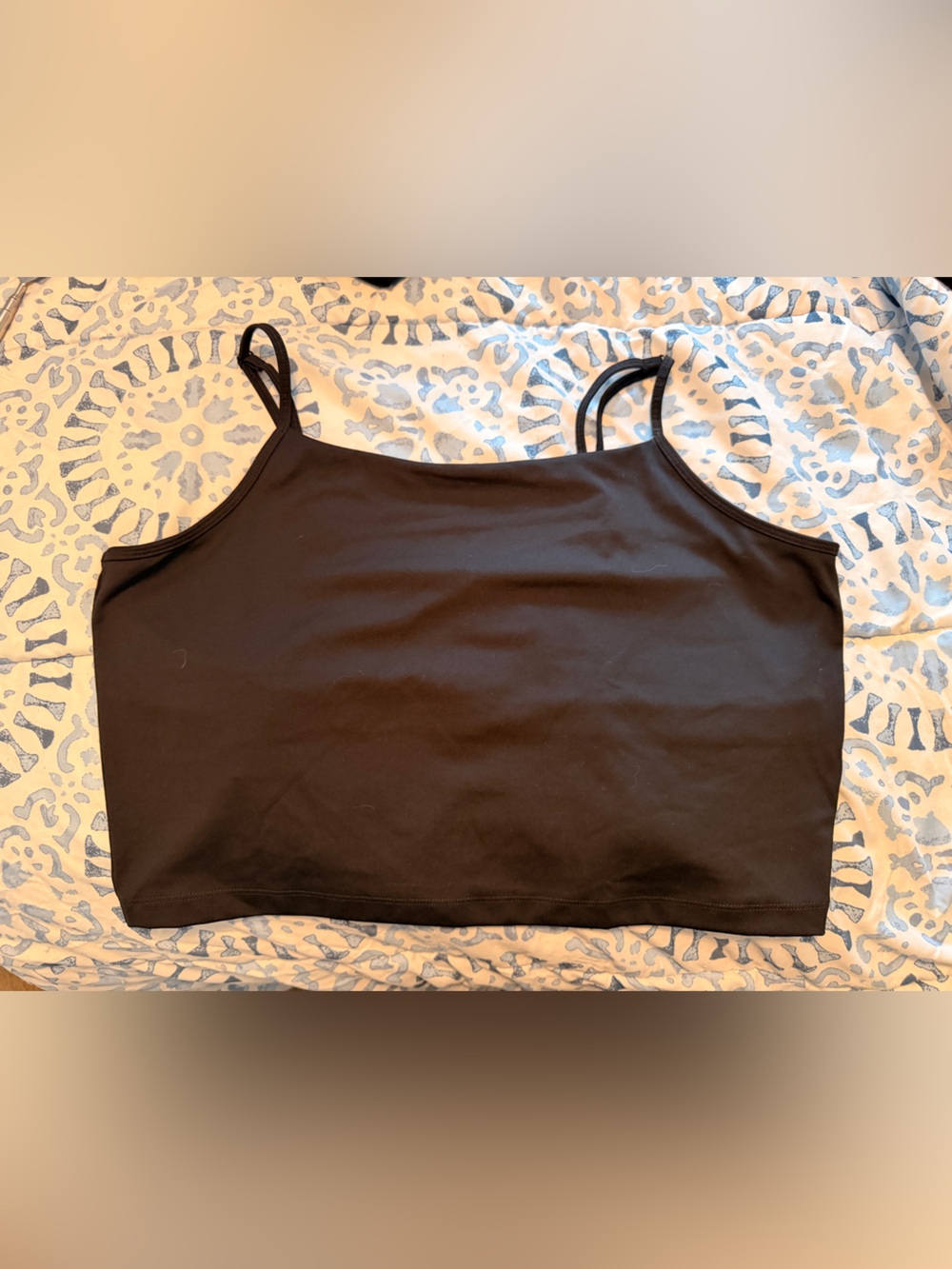 H&M Black Cropped Cami Tank Top